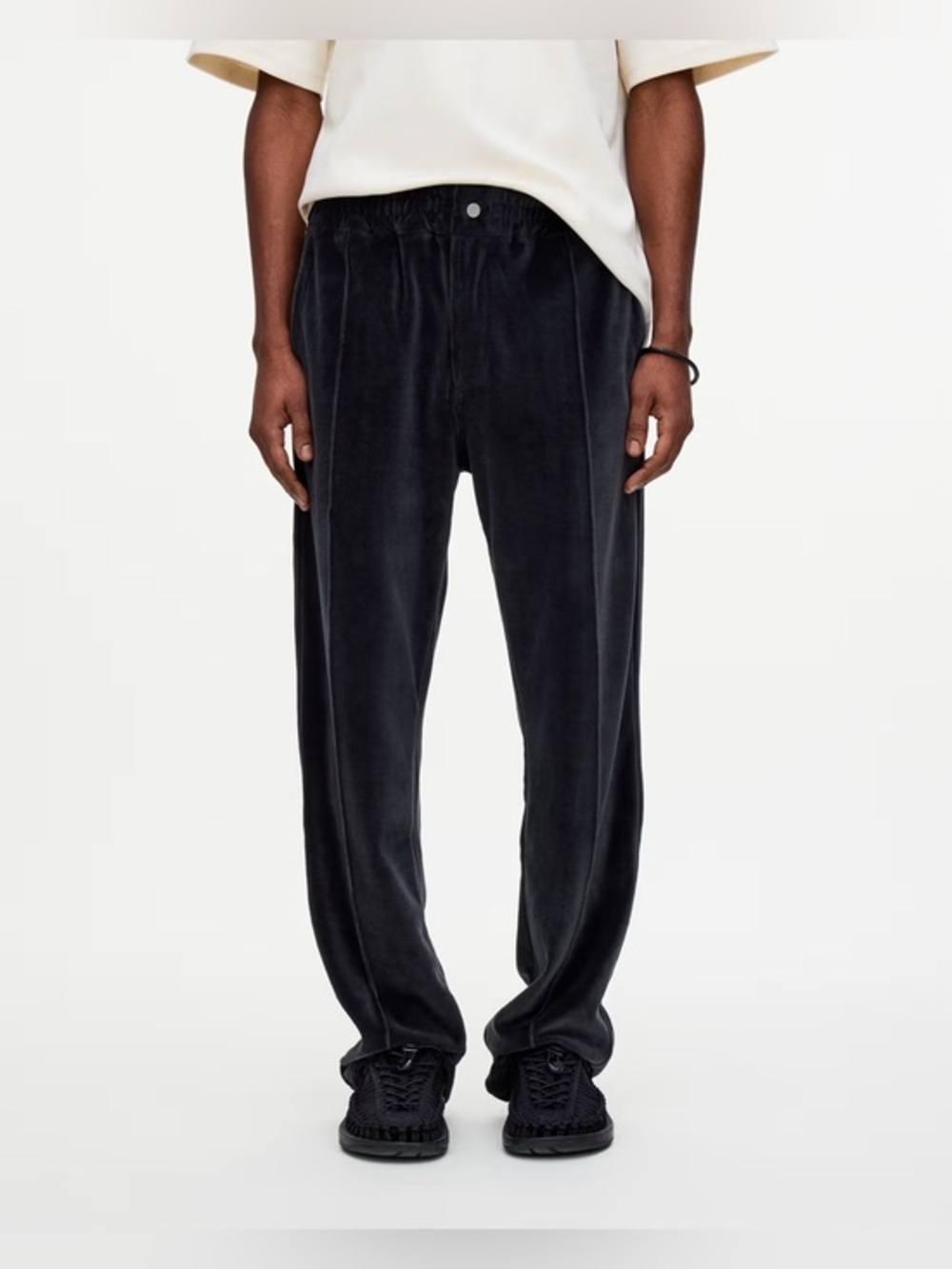 OAS Nearly Black Velour Pant